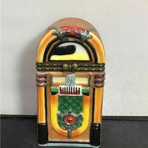 Vintage “Juke Box” trinket box ceramic